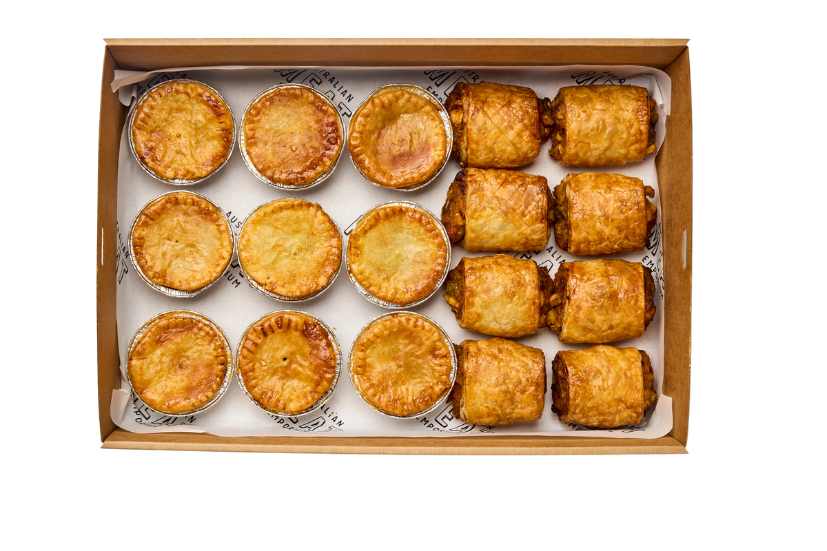 Mixed Mini Pie & Sausage Roll Box Australian Meat Emporium