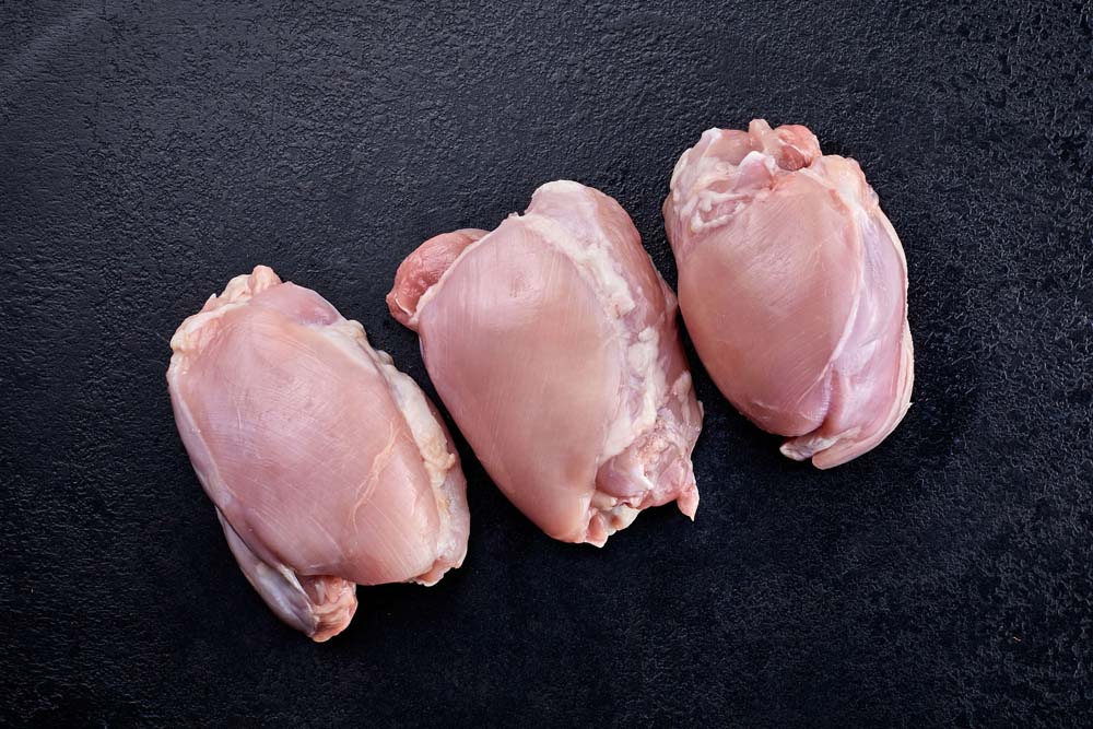 Free Range Chicken Thighs $15.99/KG