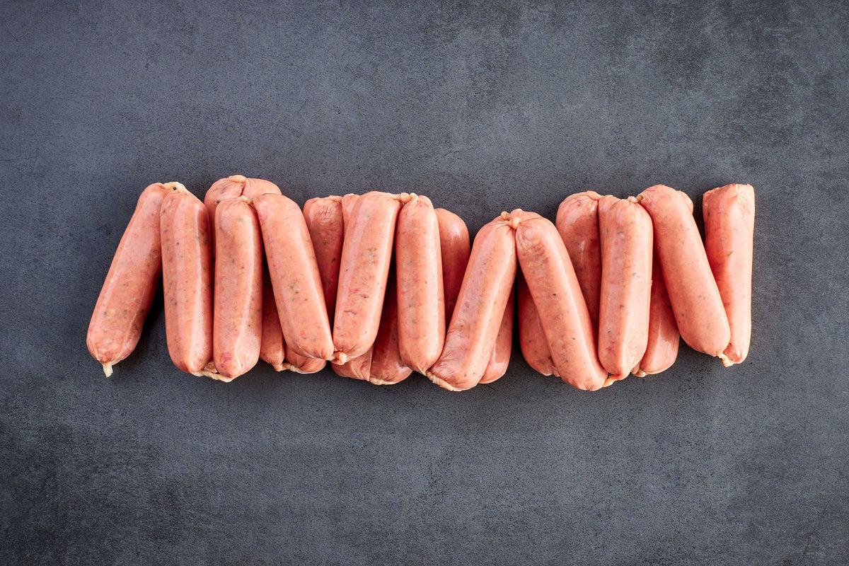 Lamb & Rosemary Chipolatas 20 Pack 9.99/KG Australian Meat Emporium