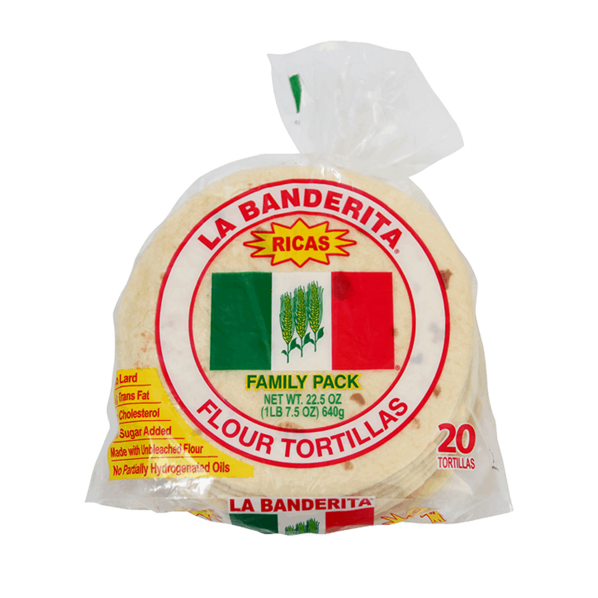 La Banderita 6" Flour Tortillas Family 20 Pack