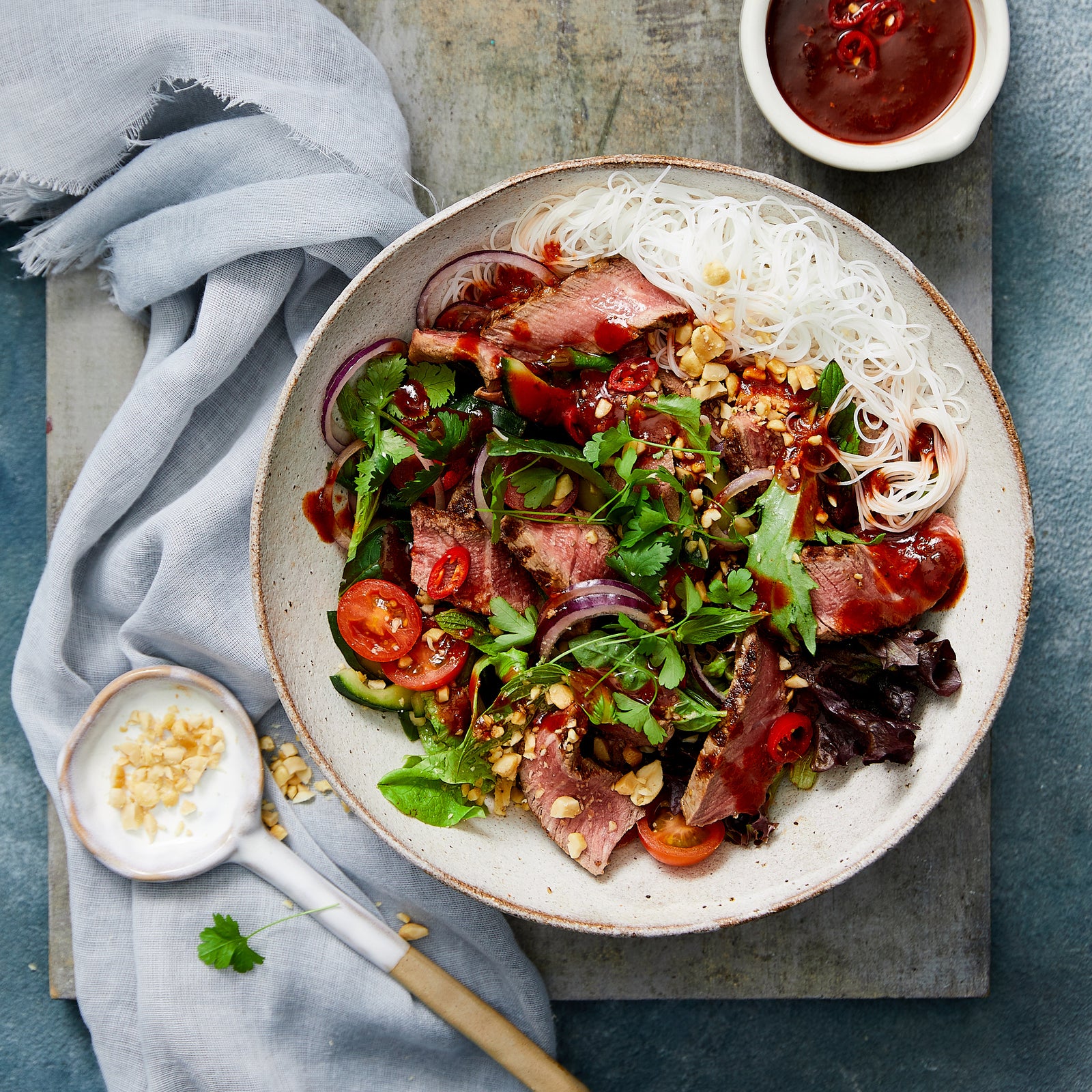 Eye Fillet Thai Style Beef Noodle Salad