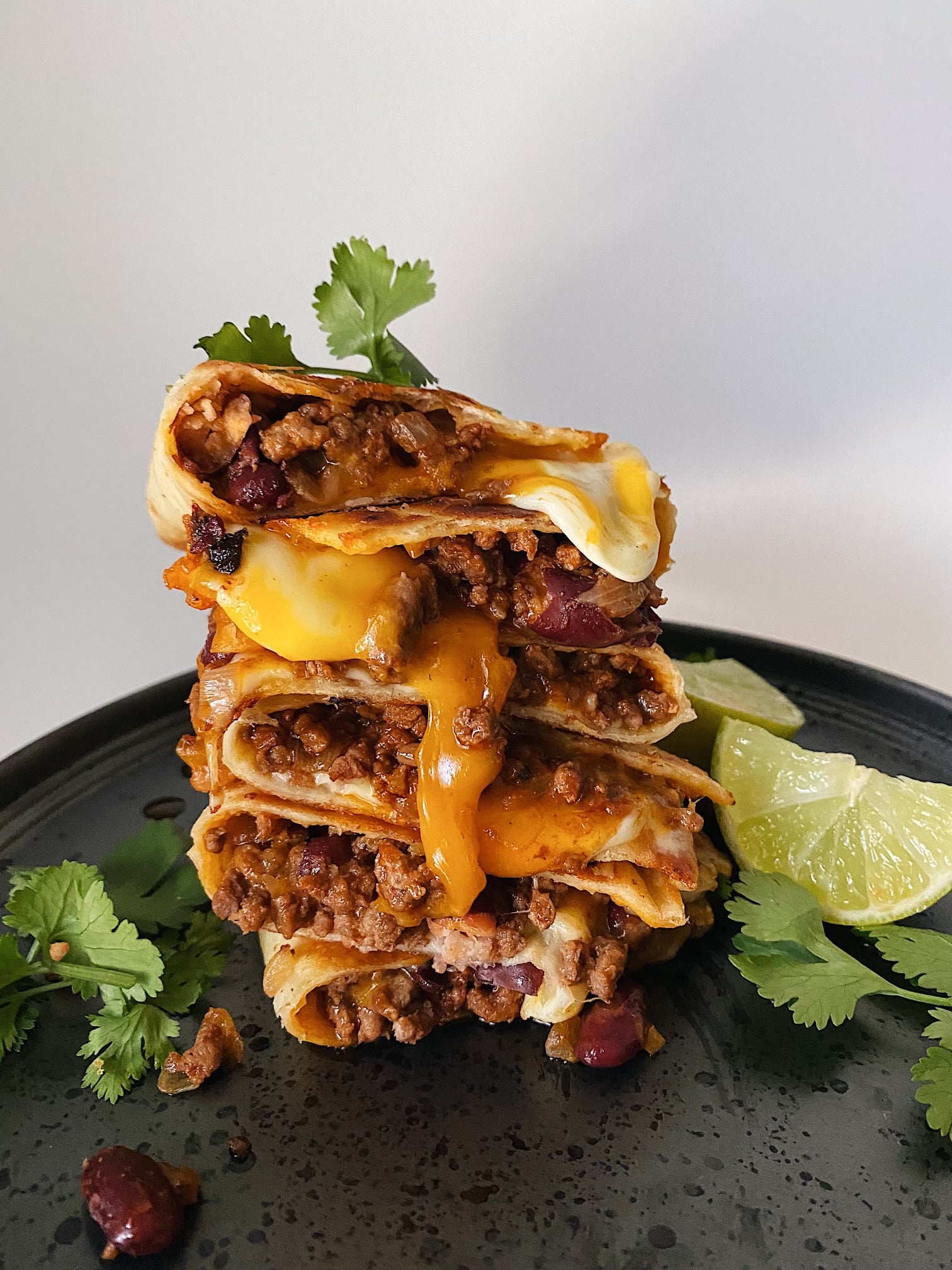 Cheesy Beef Quesadillas