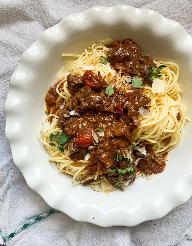 Osso Buco Ragu with Spaghetti 