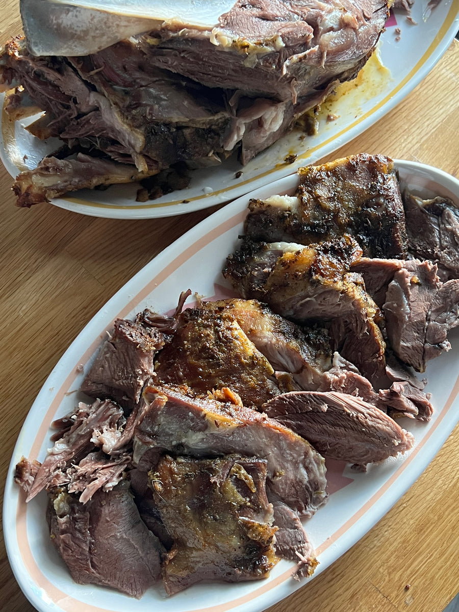 Slow cooked goat shoulder Australian Meat Emporium