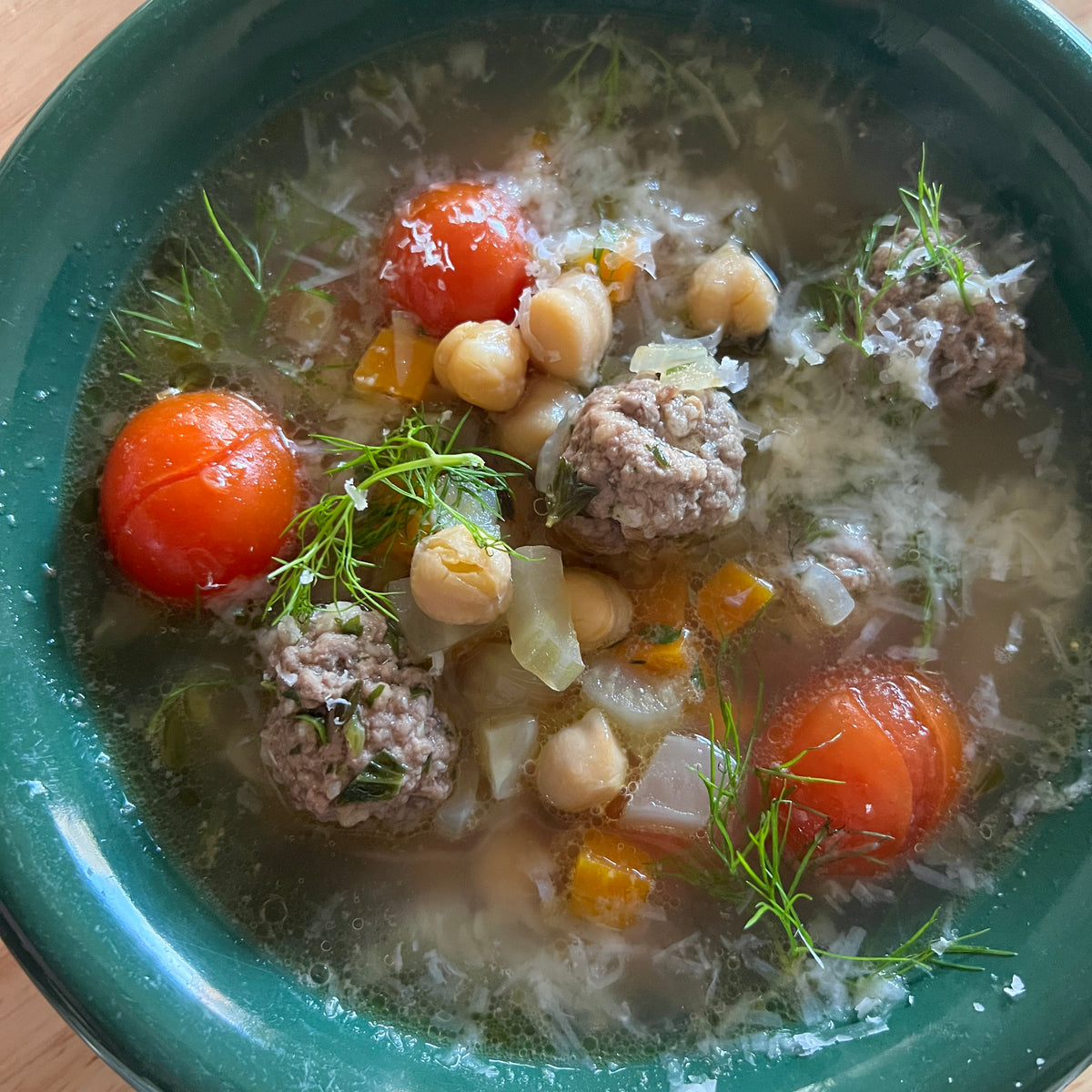 Beef meatball and chickpea soup – Australian Meat Emporium