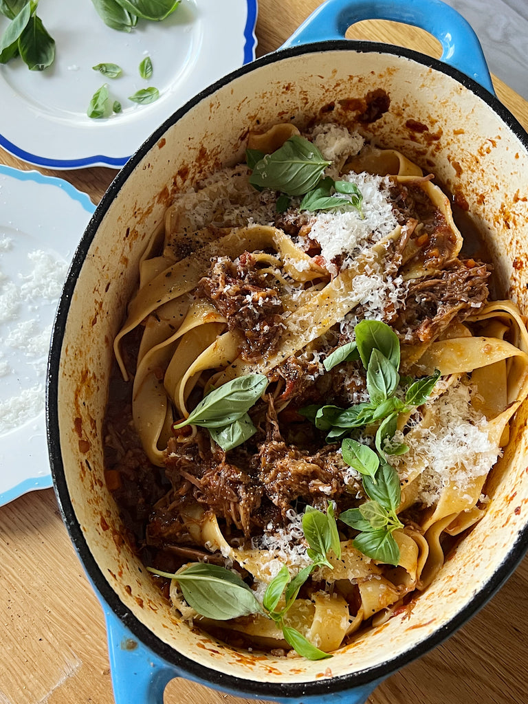 Slow cooked beef short rib ragu