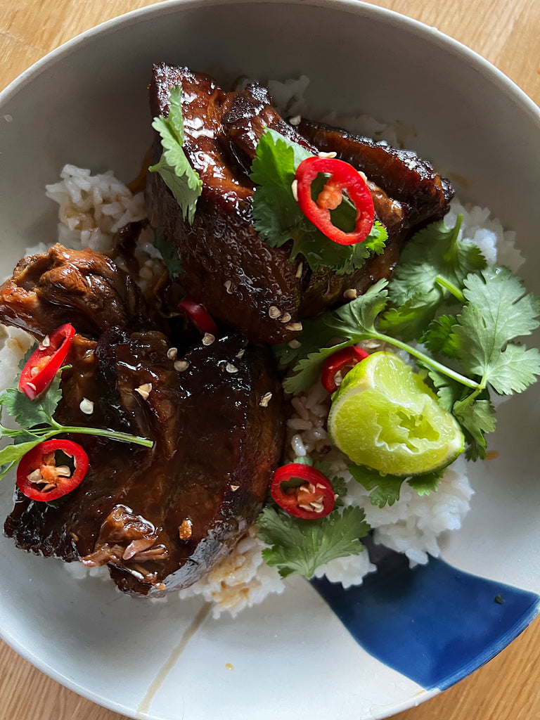 Sticky beef short ribs