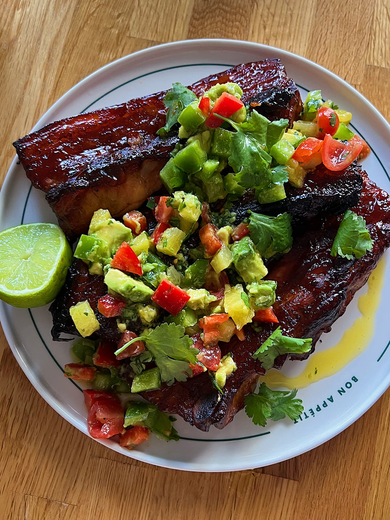 Sticky pork spare ribs