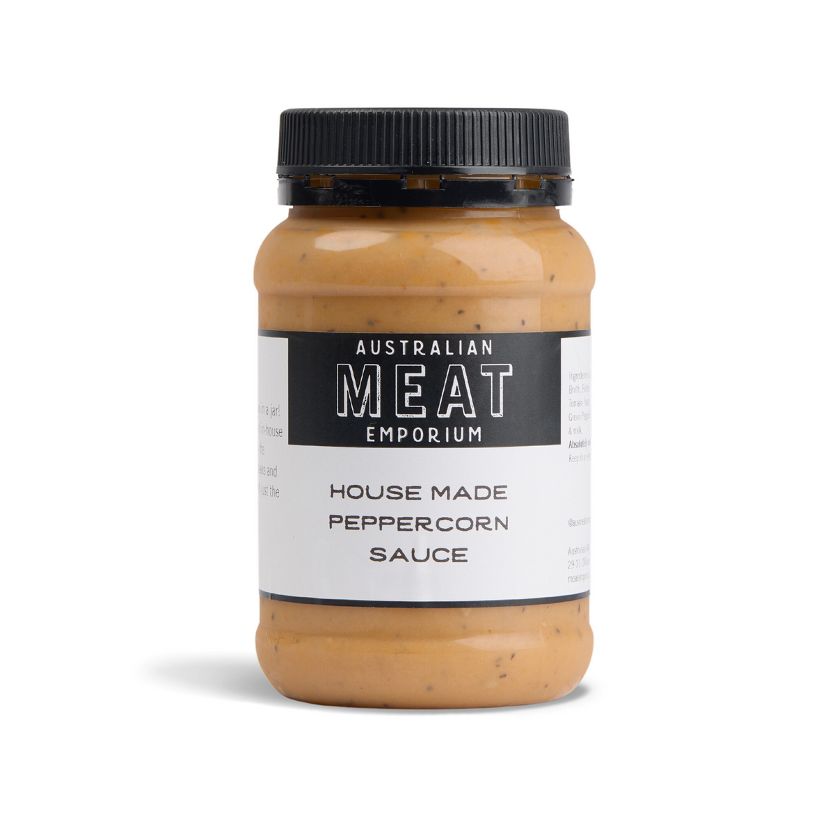 House Made Peppercorn Sauce 350ml Australian Meat Emporium