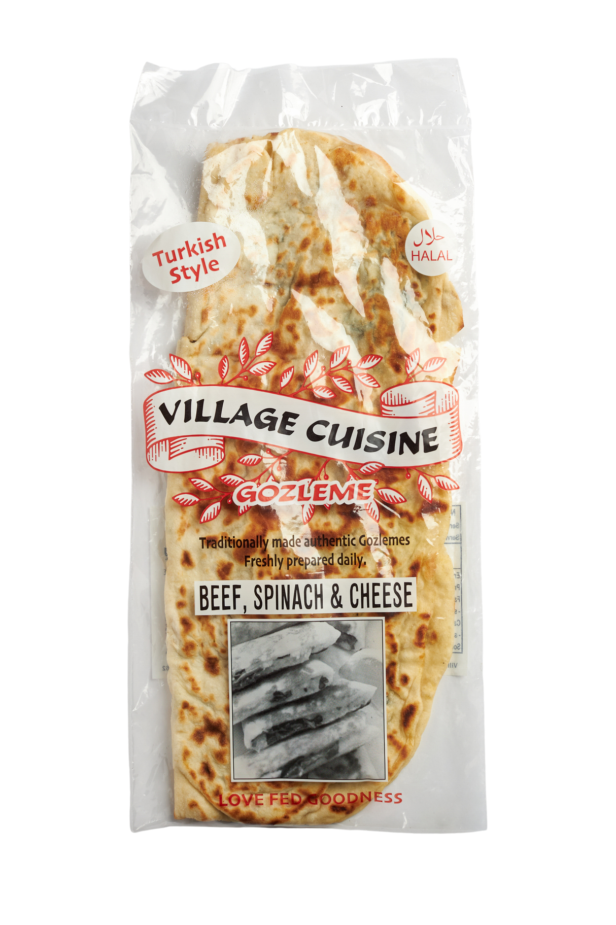 Beef, Spinach & Cheese Gozleme