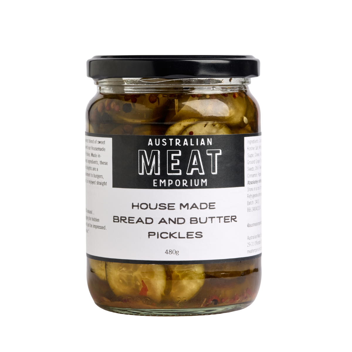 House Made Bread and Butter Pickles Australian Meat Emporium