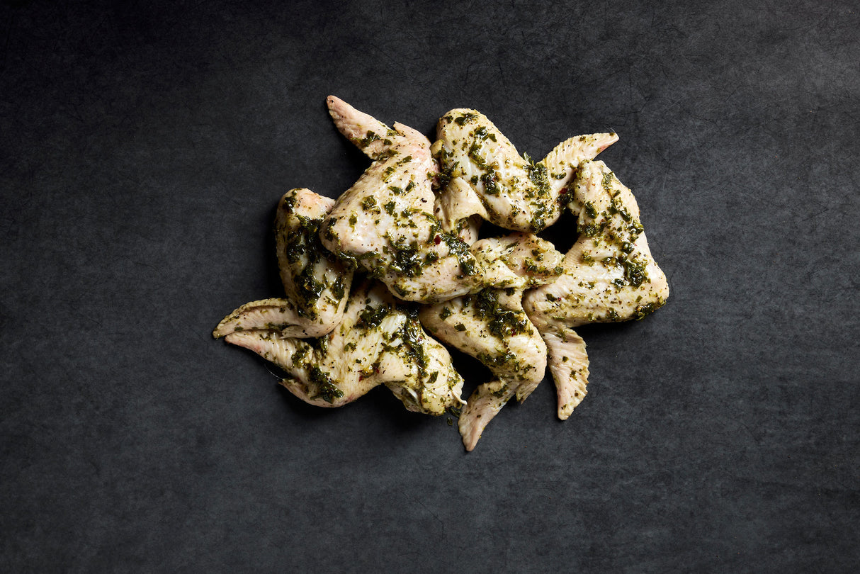 Free Range Marinated Chimichurri Chicken Wings