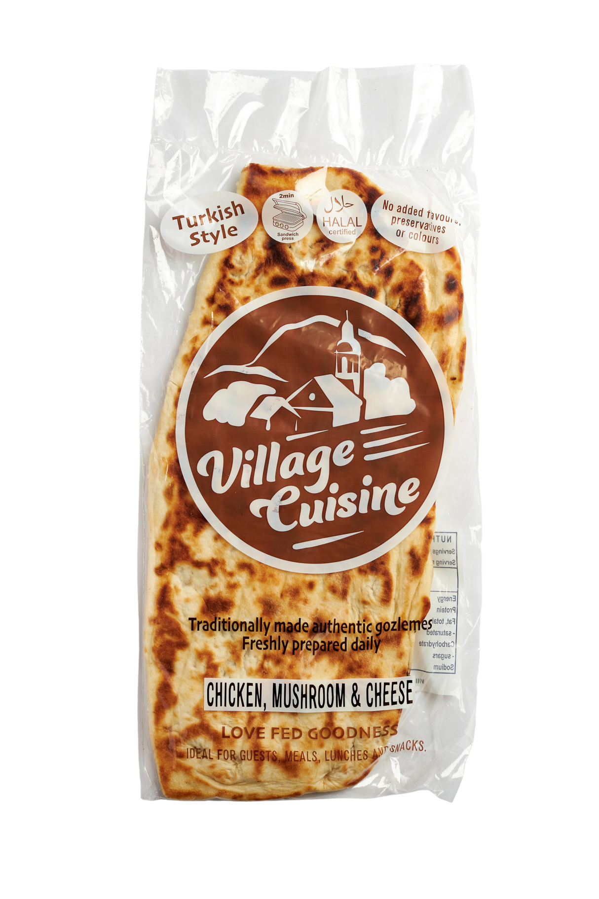 Chicken, Mushroom & Cheese Gozleme