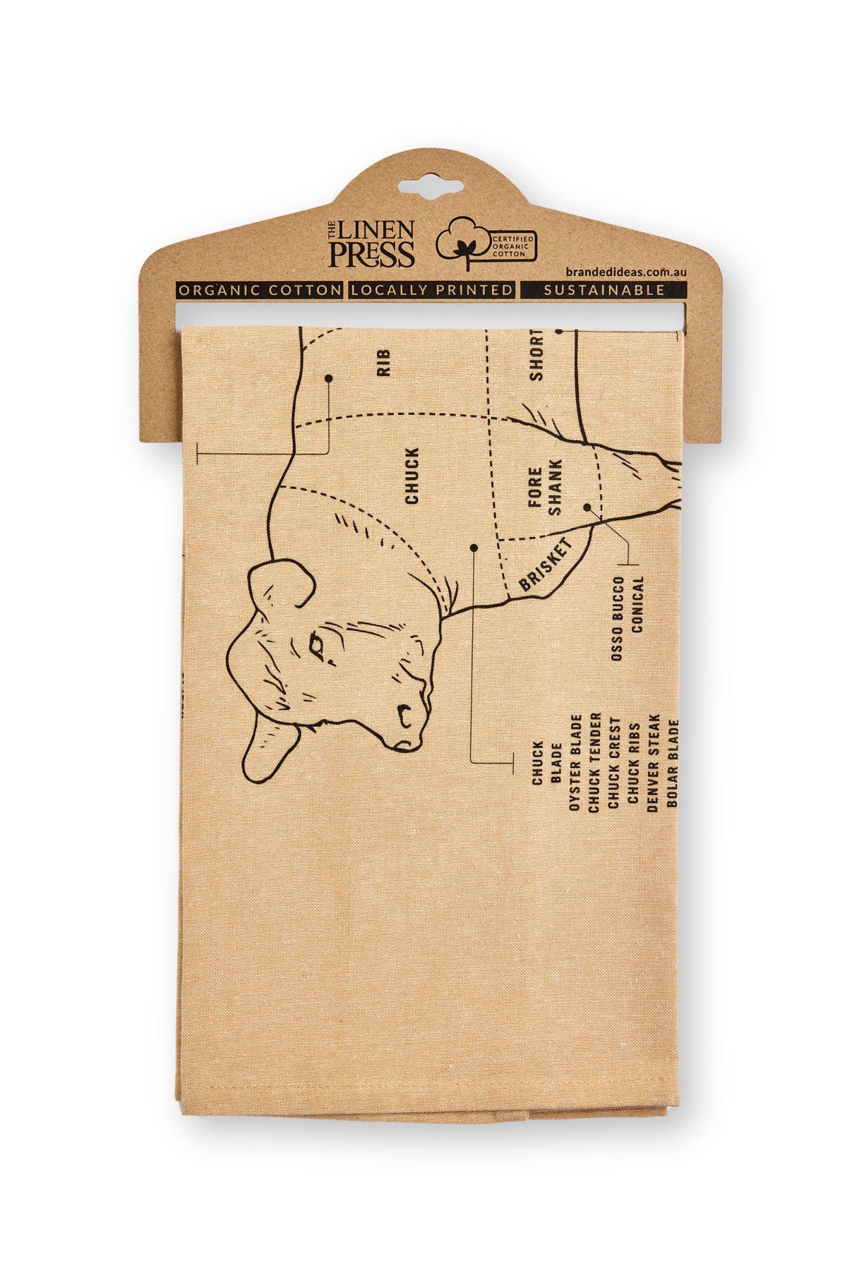 AME Cuts Of A Cow Tea Towel