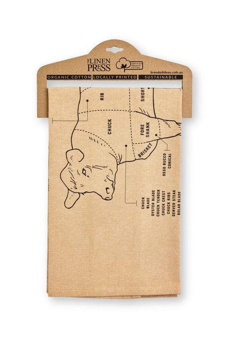 AME Cuts Of A Cow Tea Towel