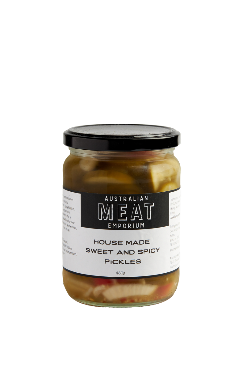 House Made Sweet and Spicy Pickles Australian Meat Emporium