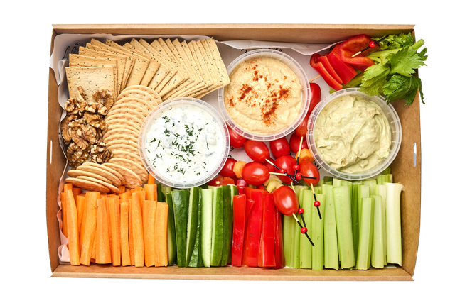 veggie and dip platter