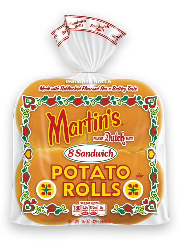 Martin's Potato Rolls 3.5 Inch - 8 Pack